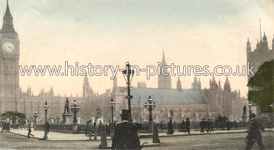 House of Parliament, London, c.1906.